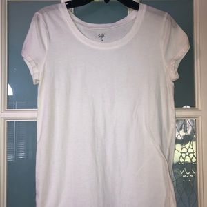 White basic Justice tee